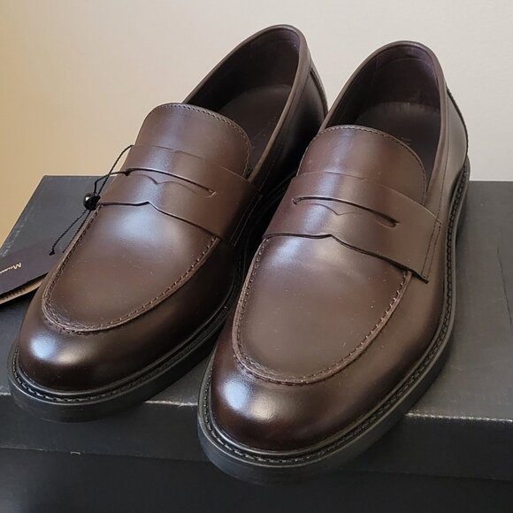 Massimo Dutti - Brown Leather Penny Loafers - Size 6 - NEW / NWT - Dark Academia main image 7